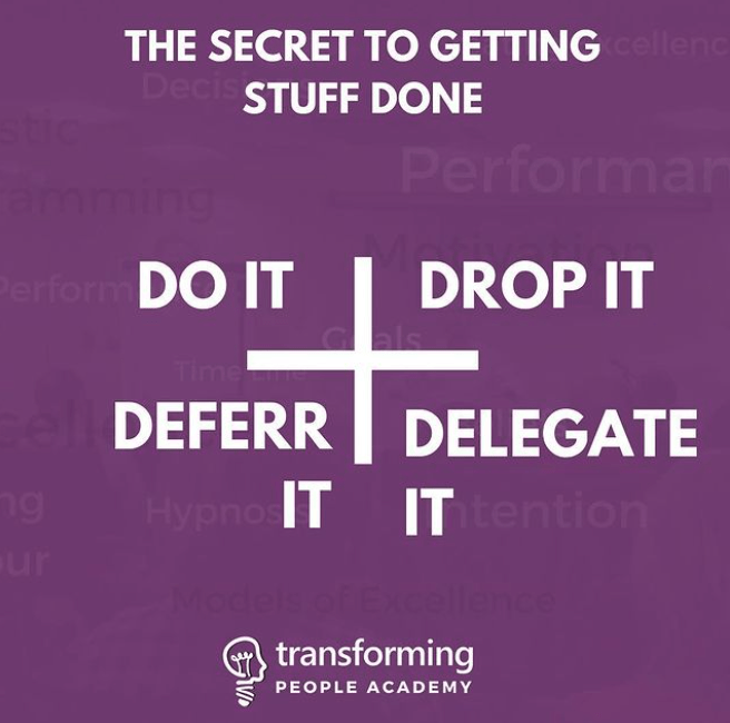 The Secret to Getting Stuff Done