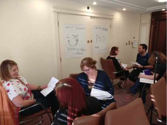 NLP Practitioner students in training